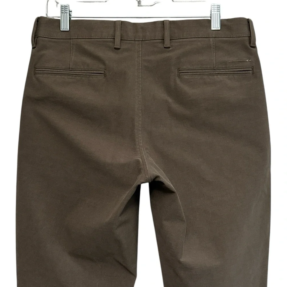 J. Crew Men's 770 Straight Stretch Chino Pant Flat Front Taupe Brown Size 30x32